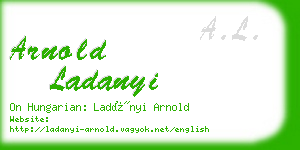 arnold ladanyi business card